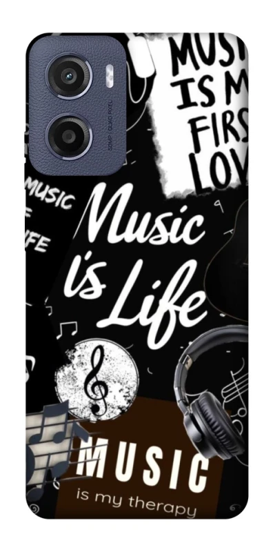 Чохол на Motorola Moto E15 Music is Life фото 1 з 1