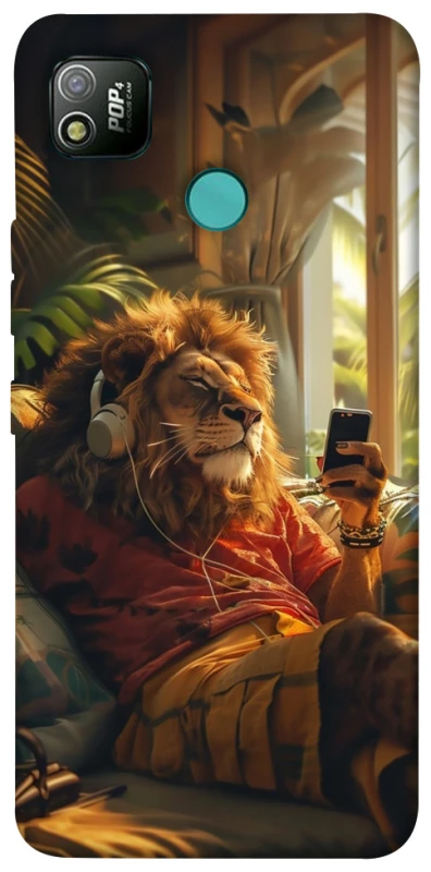 Чехол на TECNO POP 4 Лев v2 фото 1 из 1