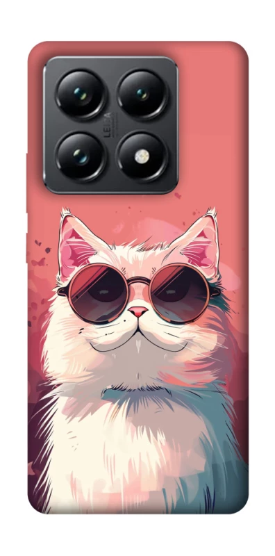Чохол на Xiaomi 14T Pro Сat with glasses фото 1 з 1