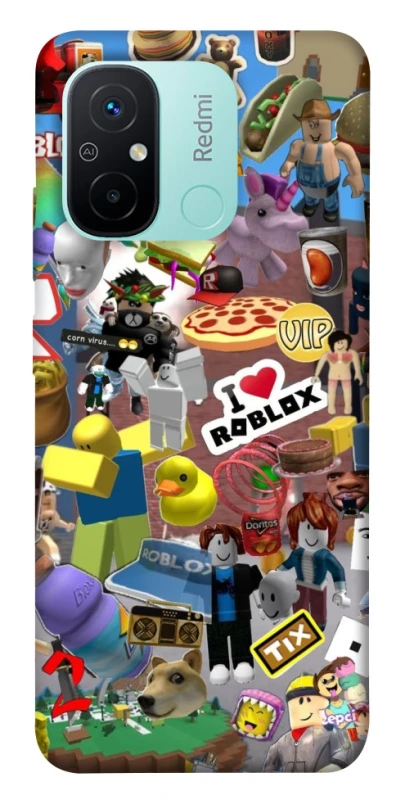 Чохол на Xiaomi Redmi 12C / Poco C55 Roblox collage ver.5 фото 1 з 1