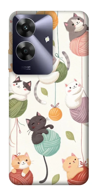 Чехол на Realme Note 60 Funny Kittens фото 1 из 1