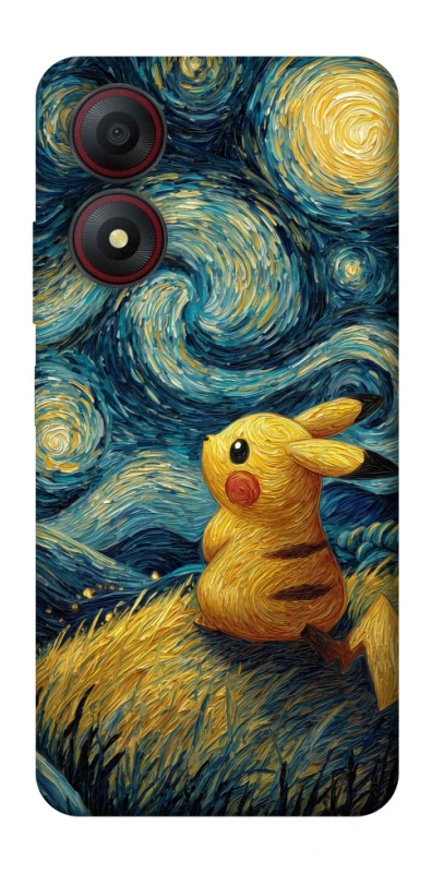 Чохол на ZTE Blade A34 4G Pikachu and Van Gogh фото 1 з 1