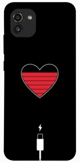 Чехол на Samsung Galaxy A03 Charge your heart фото 1 из 1