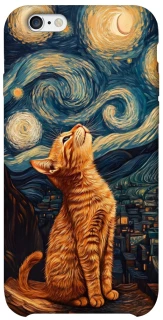 Чохол на Apple iPhone 6/6s (4.7") van gogh cat фото 1 з 1
