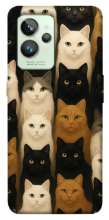 Чохол на Realme GT2 Colorful Cat Collage фото 1 з 1