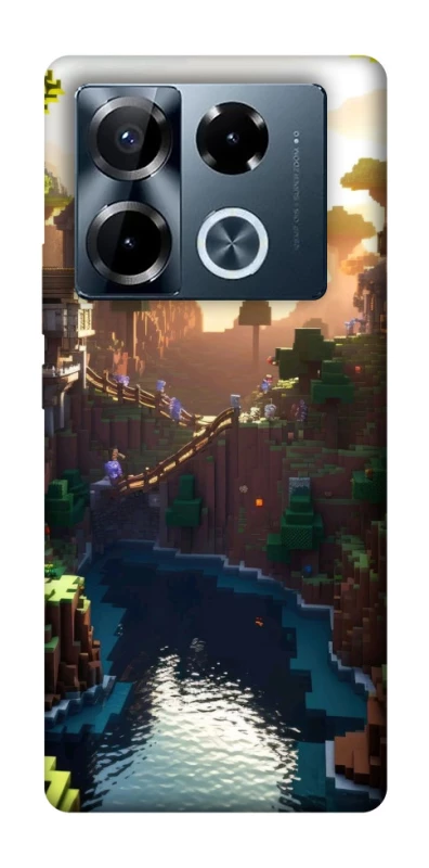 Чохол на Infinix Note 40 Pro 4G Minecraft sunset фото 1 з 1
