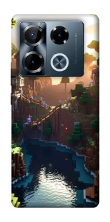 Чехол на Infinix Note 40 Pro 4G Minecraft sunset фото 1 из 1