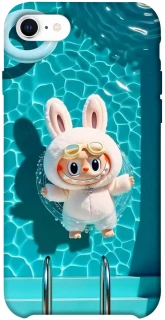 Чехол на Apple iPhone SE (2020) Labubu in the pool ver.2 фото 1 из 1