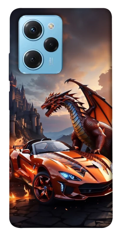Чохол на Xiaomi Poco X5 Pro 5G Сar and dragon фото 1 з 1