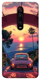 Чехол на Xiaomi Redmi K20 / K20 Pro / Mi9T / Mi9T Pro Porsche at sunset фото 1 из 1