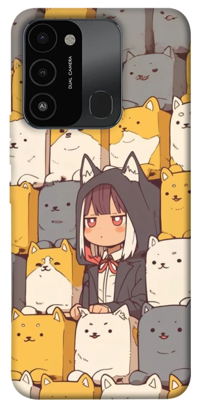 Чехол на TECNO Spark 8C Like a cat фото 1 из 1
