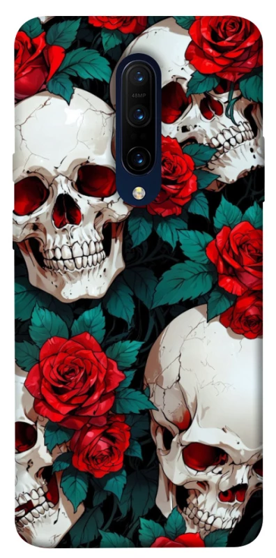 Чехол на OnePlus 7 Pro skull and rose фото 1 из 1