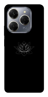 Чохол на TECNO Spark 20 Pro Black Lotus фото 1 Чохол на TECNO Spark 20 Pro Black Lotus фото 1 з 1