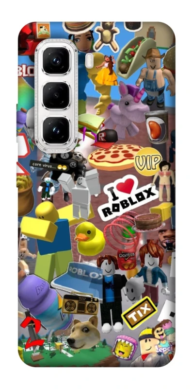 Чохол на Infinix Hot 50 Pro Roblox collage ver.5 фото 1 з 1