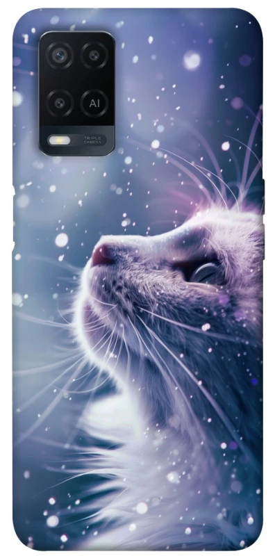Чехол на Oppo A54 4G Snow cat фото 1 из 1