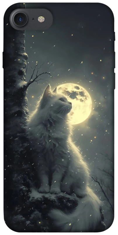 Чехол на Apple iPhone 7 / 8 (4.7") Кот под луной фото 1 из 1