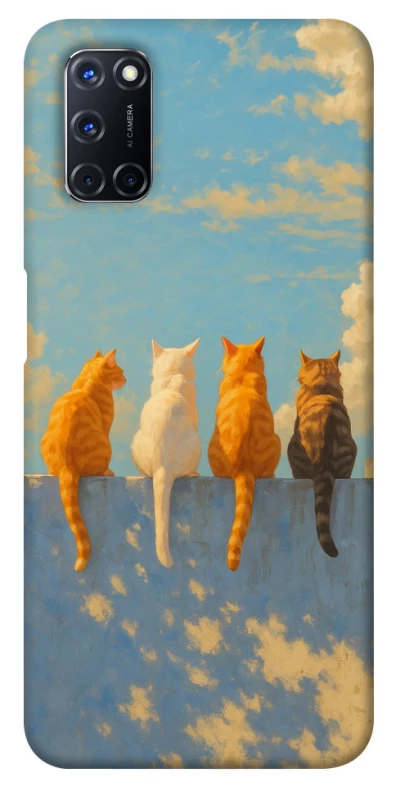 Чохол на Oppo A52 / A72 / A92 cats on wall фото 1 з 1