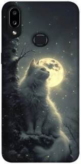 Чохол на Samsung Galaxy A10s Кіт під місяцем фото 1 з 1