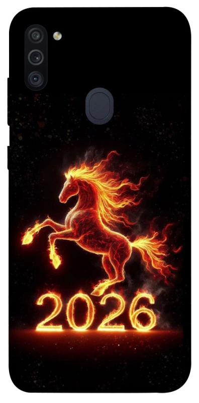 Чохол на Samsung Galaxy M11 Red Fire Horse ver.1 фото 1 з 1