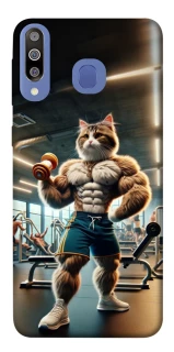 Чехол на Samsung Galaxy M30 Качок кот фото 1 из 1