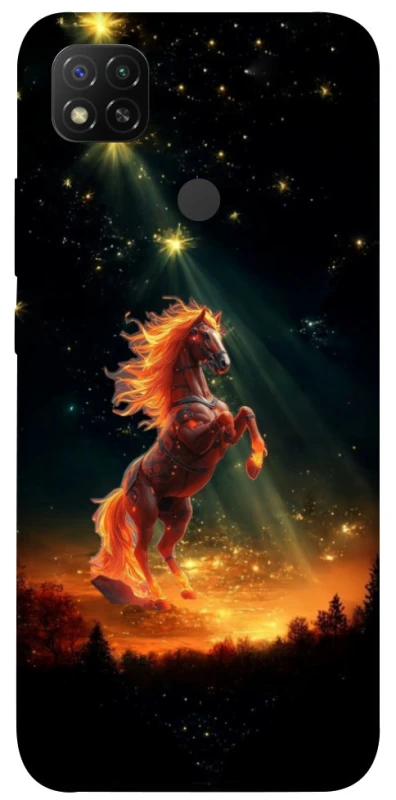 Чехол на Xiaomi Redmi 9C Red Fire Horse ver.2 фото 1 из 1