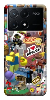 Чехол на Xiaomi Poco X6 Roblox collage ver.5 фото 1 из 1