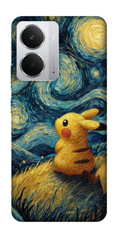 Чохол на Realme 14 Pikachu and Van Gogh фото 1 з 1