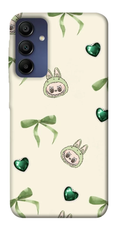 Чохол на Samsung Galaxy A15 4G/5G Labubu Green Heart фото 1 з 1