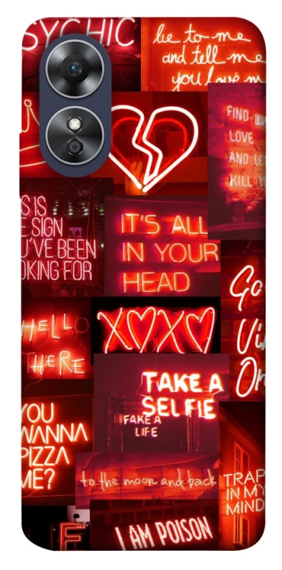 Чохол на Oppo A17 Love collage ver.7 фото 1 з 1