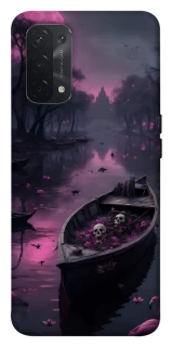 Чехол на Oppo A54 5G / A74 5G Boat and flamingo фото 1 из 1