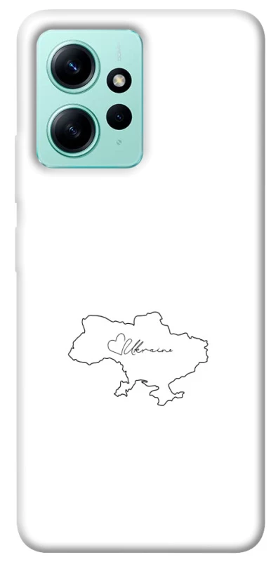 Чохол на Xiaomi Redmi Note 12 4G Ukraine map фото 1 з 1