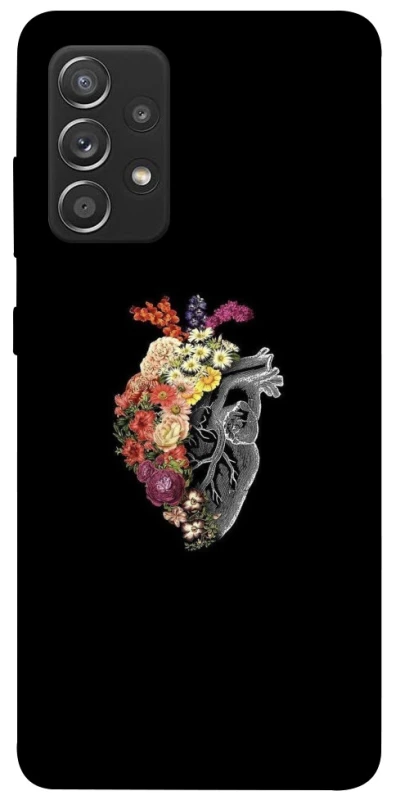 Чохол на Samsung Galaxy A52 4G / A52 5G Heart with flowers фото 1 з 1
