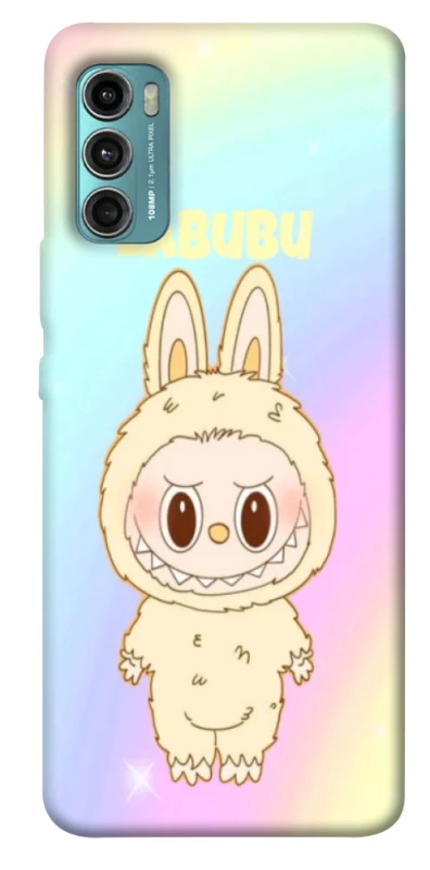Чохол на Motorola Moto G60 Fluffy Rainbow Labubu фото 1 з 1