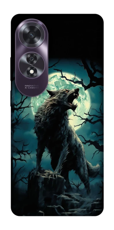 Чохол на Oppo A60 Вовк під місяцем фото 1 з 1