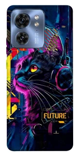 Чехол на Motorola Edge 40 Cyber Cat v2 фото 1 из 1