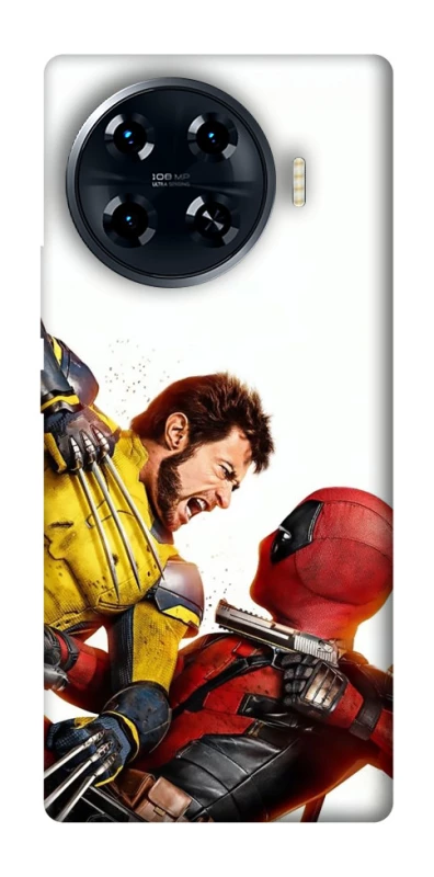 Чехол на TECNO Spark 20 Pro+ Deadpool and Wolverine фото 1 из 1