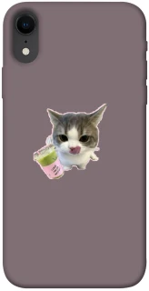 Чехол на Apple iPhone XR (6.1") cat matcha фото 1 из 1
