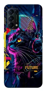 Чохол на Oppo Reno 5 4G Cyber Cat v2 фото 1 з 1