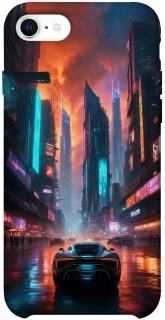 Чехол на Apple iPhone SE (2020) Cyber city фото 1 из 1