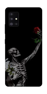 Чехол на Samsung Galaxy A51 5G Skeleton vs Rose фото 1 из 1