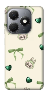 Чехол на TECNO Spark 20 Labubu Green Heart фото 1 из 1