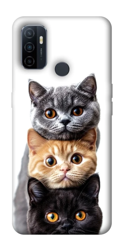 Чохол на Oppo A53 / A32 / A33 Гарні котики фото 1 з 1