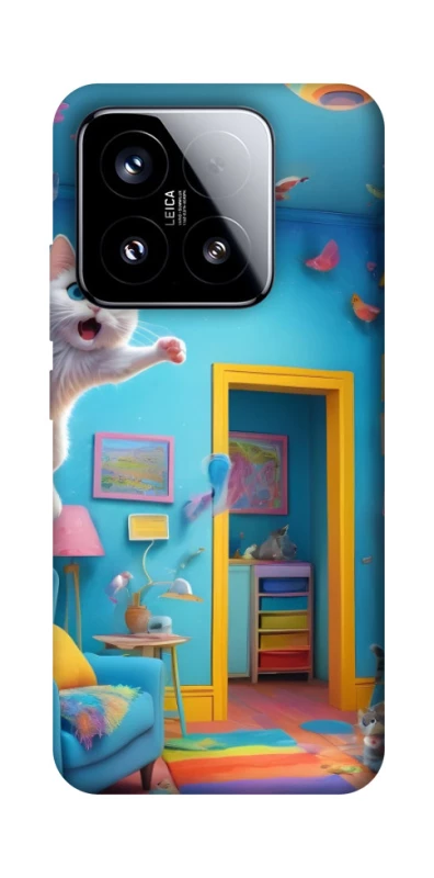 Чохол на Xiaomi 15 crazy cat фото 1 з 1