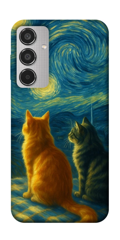 Чохол на Samsung Galaxy M35 Cats under the stars фото 1 з 1
