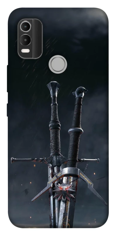 Чехол на Nokia C21 Plus Мечи Ведьмака фото 1 из 1