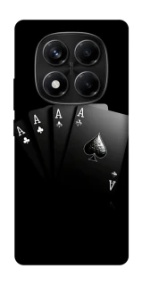 Чехол на Xiaomi Redmi Note 14 Pro 4G Black Cards фото 1 из 1