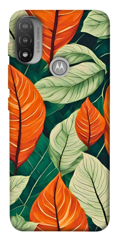 Чехол на Motorola Moto E20 Leaves фото 1 из 1