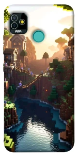 Чехол на TECNO POP 5 Minecraft sunset фото 1 из 1