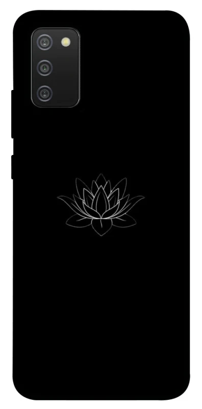 Чохол на Samsung Galaxy A02s Black Lotus фото 1 Чохол на Samsung Galaxy A02s Black Lotus фото 1 з 1