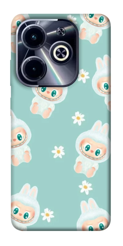 Чохол на Infinix Hot 40i Labubu Green фото 1 з 1